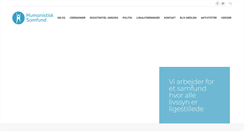 Desktop Screenshot of humanistisksamfund.dk